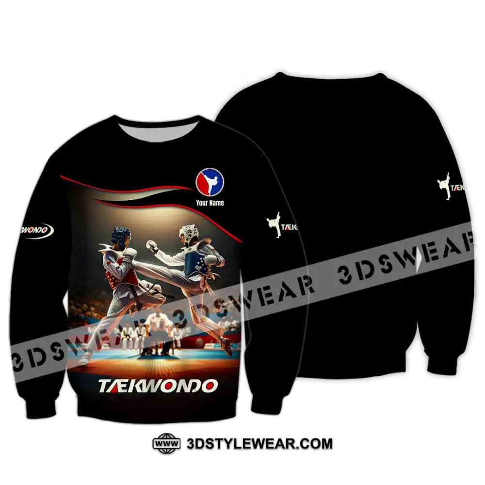 Unisex Shirt - Custom Text Shirt Taekwondo Shirt - Long Sleeve / S - T-shirt