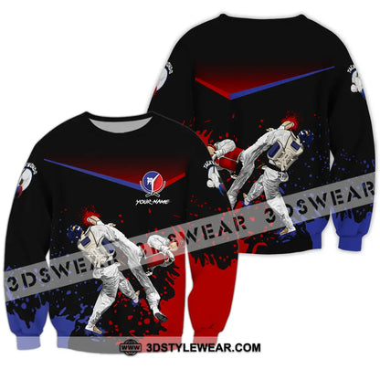 Unisex Shirt - Custom Text Shirt Taekwondo Shirt - Long Sleeve / S - T-shirt