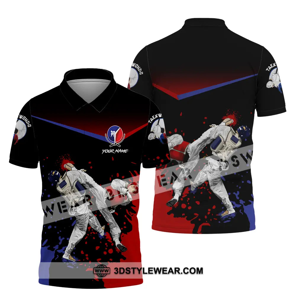 Unisex Shirt - Custom Text Shirt Taekwondo Shirt - Polo Shirt / S - T-shirt