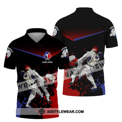Unisex Shirt - Custom Text Shirt Taekwondo Shirt - Polo Shirt / S - T-shirt
