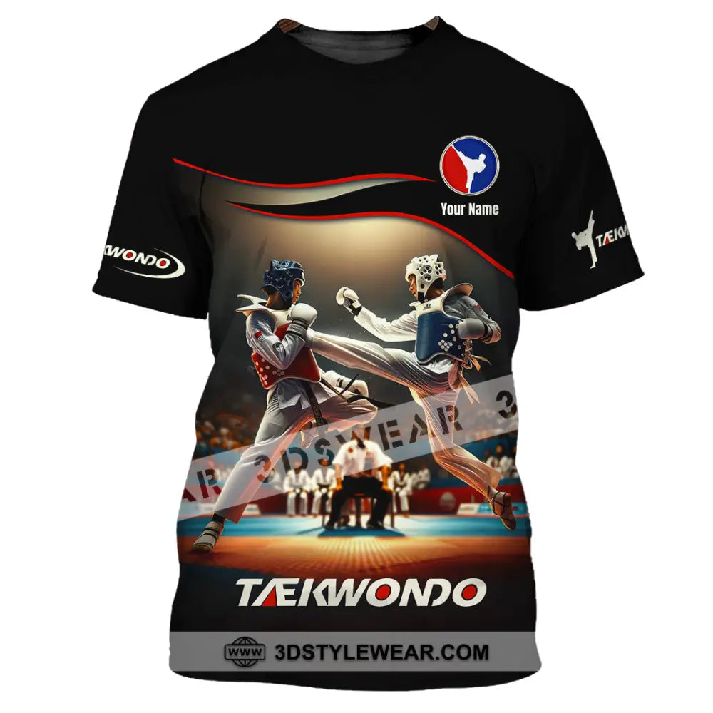 Unisex Shirt - Custom Text Shirt Taekwondo Shirt - T-Shirt / S - T-shirt