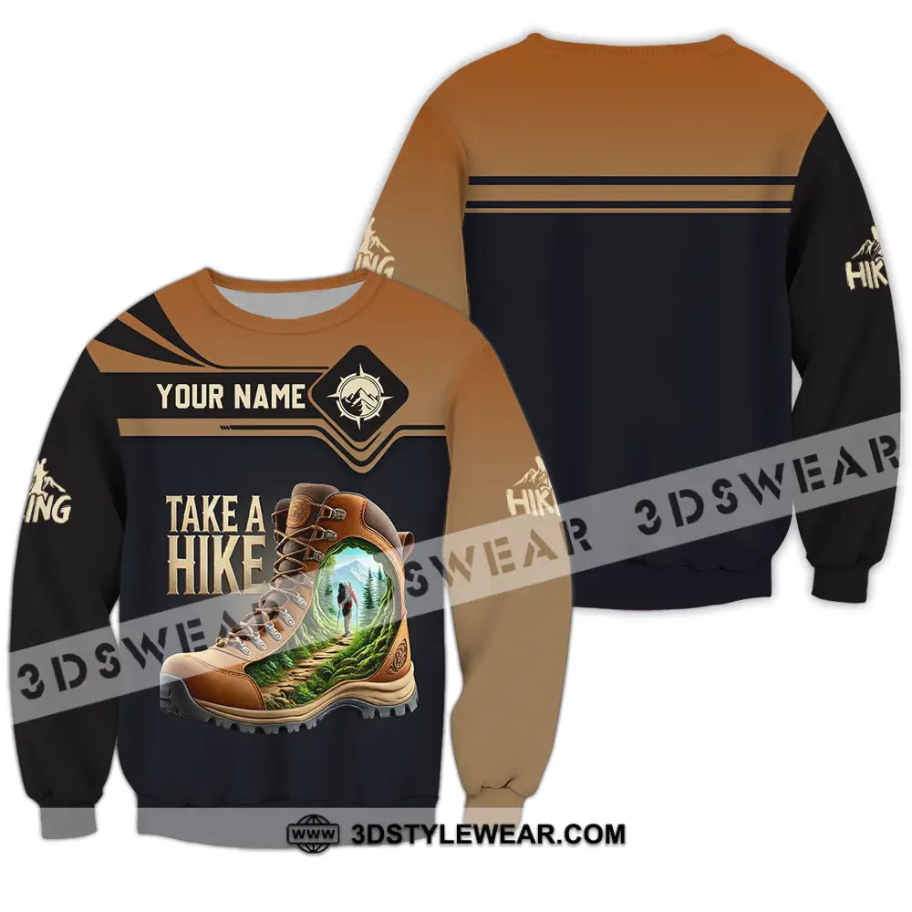 Unisex Shirt - Custom Text Shirt Take A Hike Long Sleeve / S T-shirt