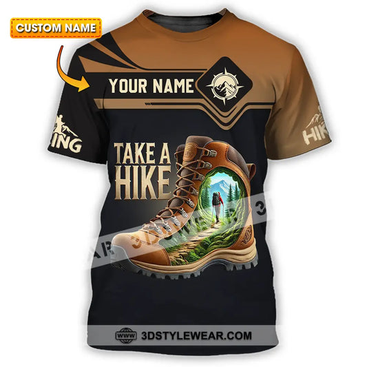 Unisex Shirt - Custom Text Shirt Take A Hike T-shirt