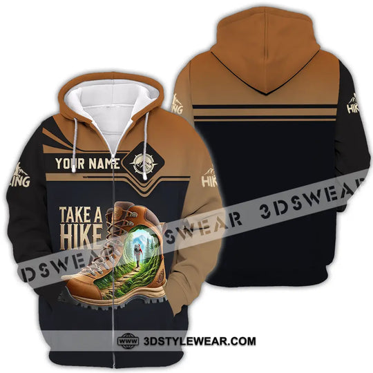 Unisex Shirt - Custom Text Shirt Take A Hike style option 4