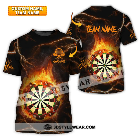 Unisex Shirt - Custom Texts Fire Darts Sport Shirt style option 1