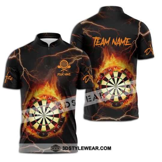Unisex Shirt - Custom Texts Fire Darts Sport Shirt style option 3