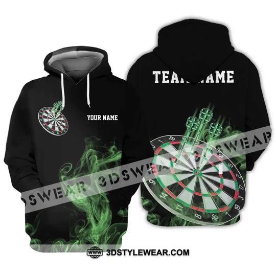 Unisex Shirt - Custom Texts Green Darts Player Sport Shirt style option 3