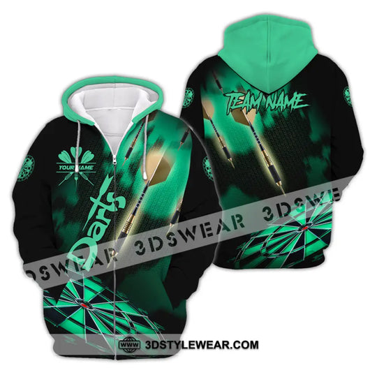 Unisex Shirt - Custom Texts Green Light Darts Sport Shirt style option 2