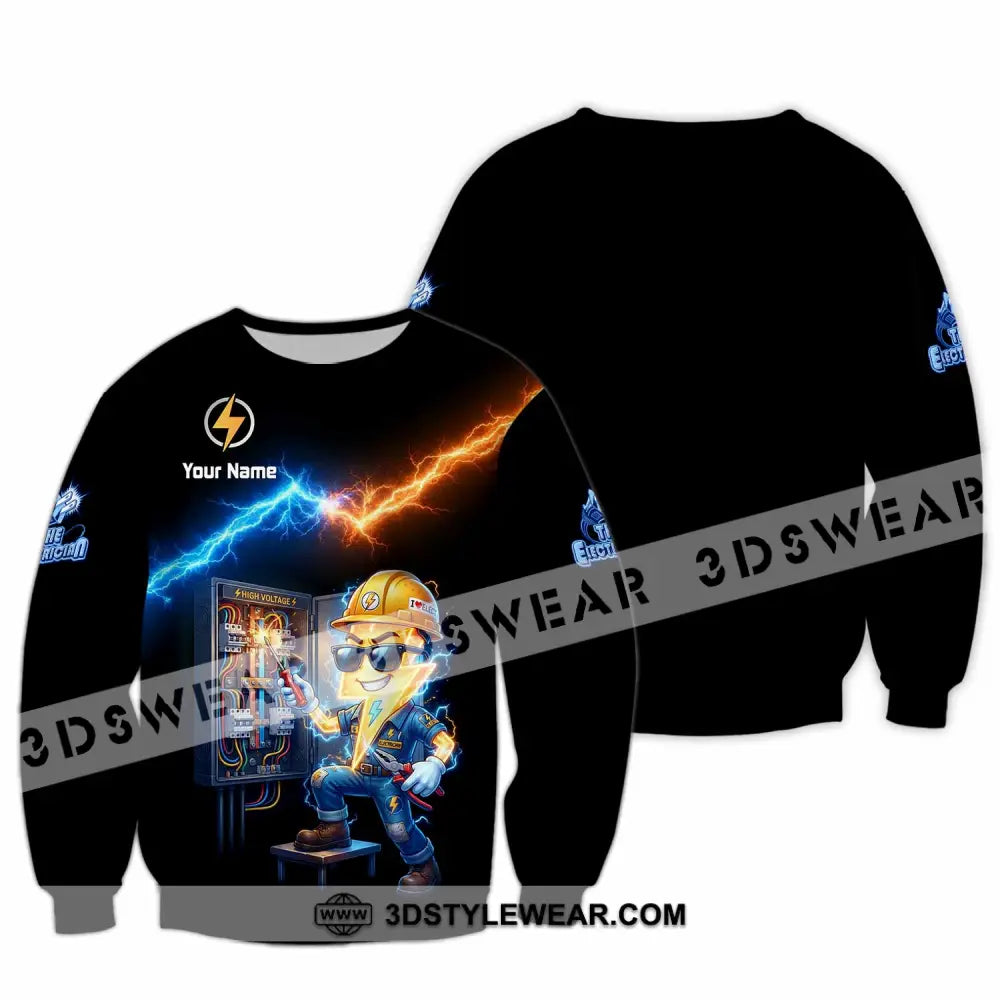 Unisex Shirt - Custom The Electrician Shirt - Long Sleeve / S - T-shirt