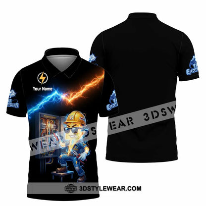 Unisex Shirt - Custom The Electrician Shirt - Polo Shirt / S - T-shirt
