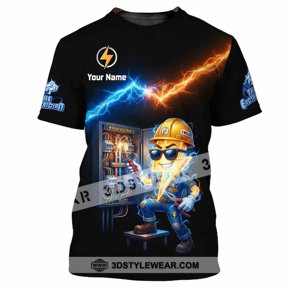 Unisex Shirt - Custom The Electrician Shirt - T-Shirt / S - T-shirt