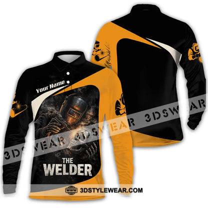 Unisex Shirt - Custom The Welder Shirt - Long Sleeve Polo / S - T-shirt