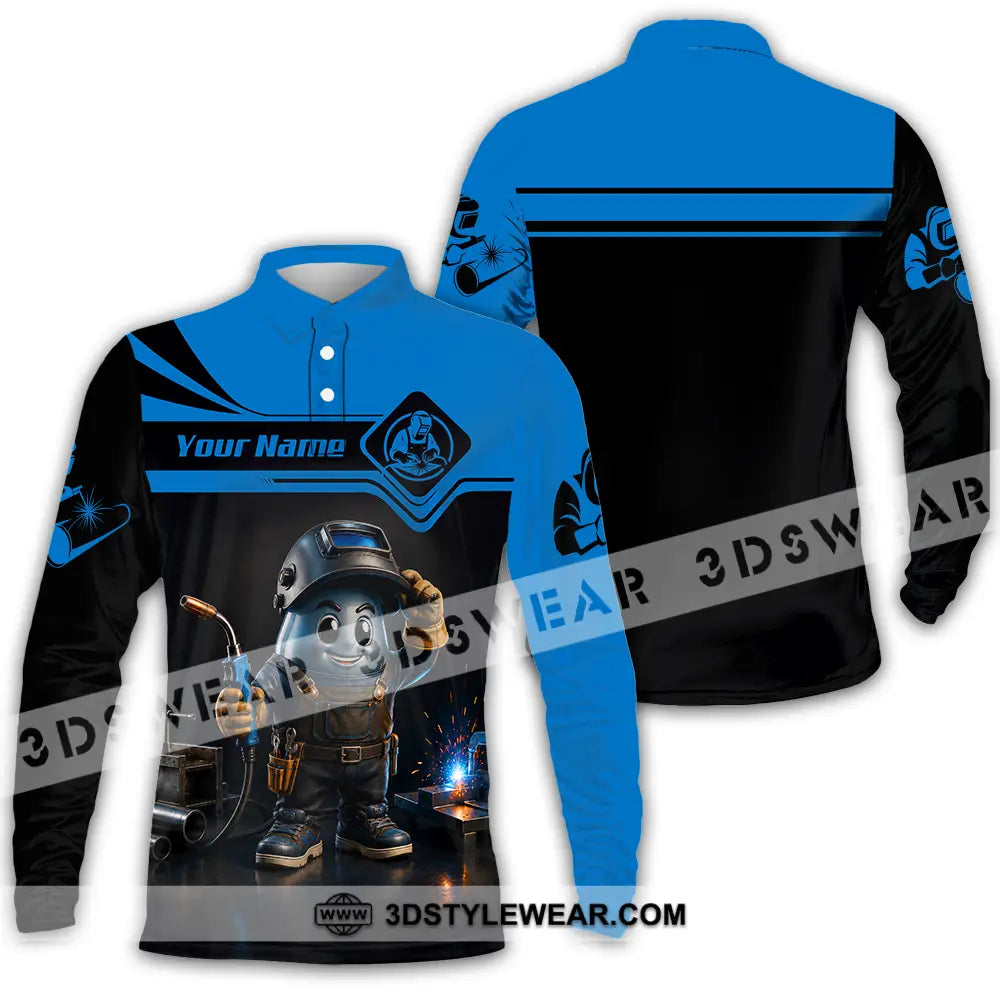 Unisex Shirt - Custom The Welder Shirt - Long Sleeve Polo / S - T-shirt