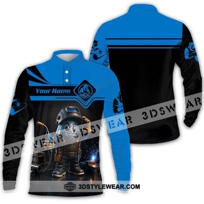 Unisex Shirt - Custom The Welder Shirt - Long Sleeve Polo / S - T-shirt