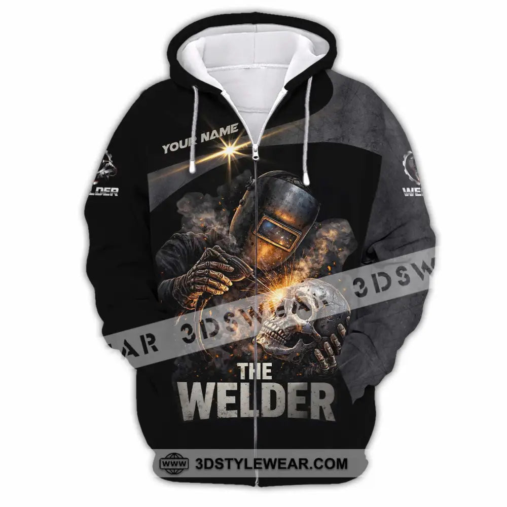Unisex Shirt - Custom The Welder Shirt - Zipper Hoodie / S - T-shirt
