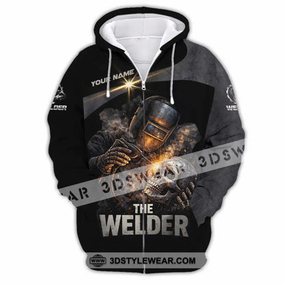 Unisex Shirt - Custom The Welder Shirt - Zipper Hoodie / S - T-shirt