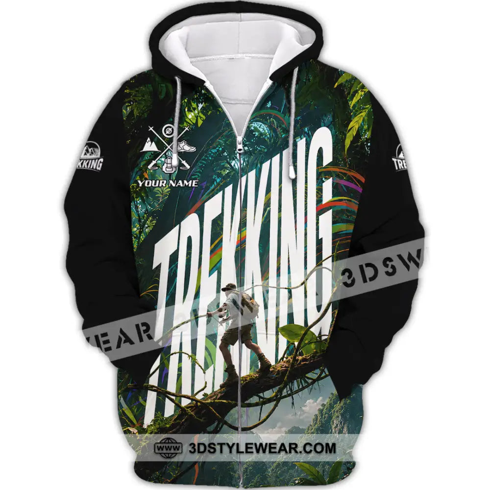 Unisex Shirt - Custom Trekking Shirt - Zipper Hoodie / S - T-shirt