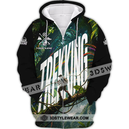 Unisex Shirt - Custom Trekking Shirt - Zipper Hoodie / S - T-shirt