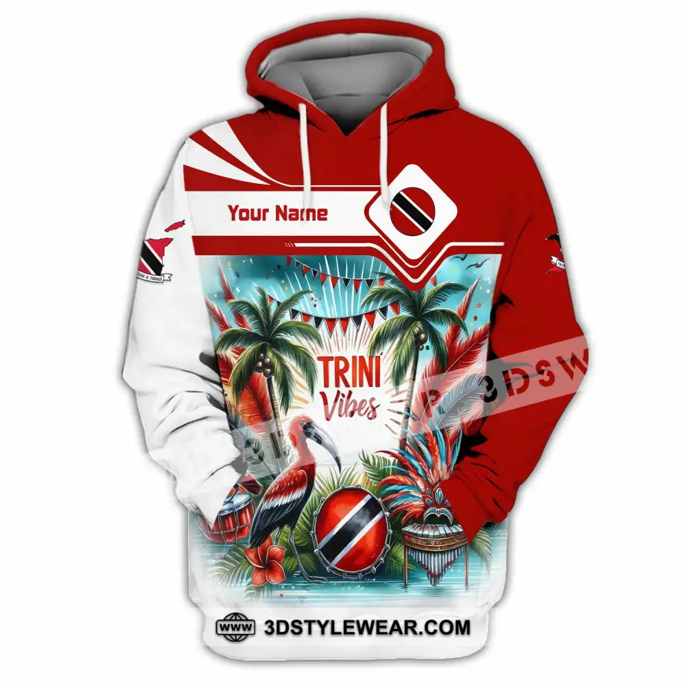 Unisex Shirt - Custom Trini Vibes Shirt - Hoodie / S - T-shirt