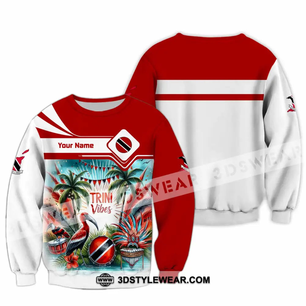 Unisex Shirt - Custom Trini Vibes Shirt - Long Sleeve / S - T-shirt