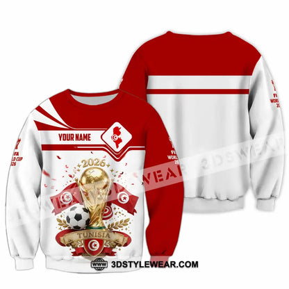 Unisex Shirt - Custom Tunisia World Cup 2026 3D Shirt - Long Sleeve / S - T-shirt
