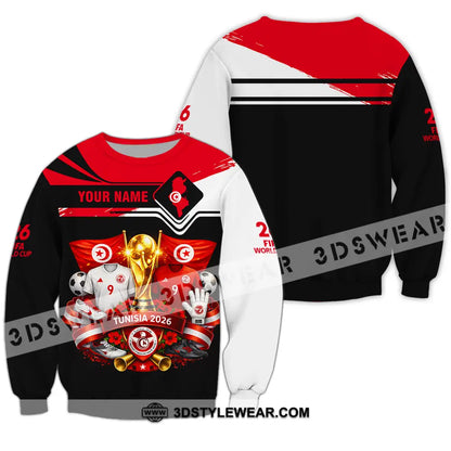 Unisex Shirt - Custom Tunisia World Cup 2026 3D Shirt - Long Sleeve / S - T-shirt