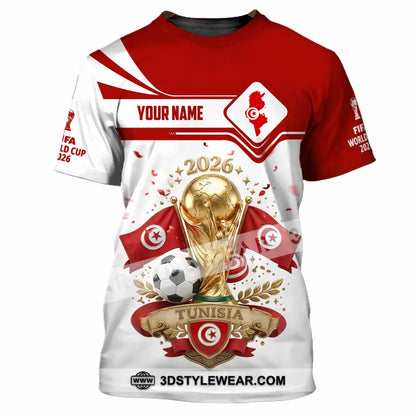 Unisex Shirt - Custom Tunisia World Cup 2026 3D Shirt - T-Shirt / S - T-shirt
