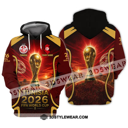 Unisex Shirt - Custom Tunisia World Cup 2026 Shirt - Hoodie / S - T-shirt