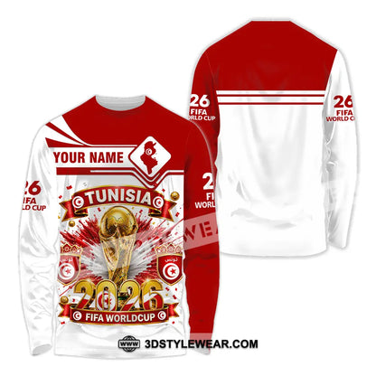 Unisex Shirt - Custom Tunisia World Cup 2026 Shirt - Long Sleeve Shirt / S - T-shirt