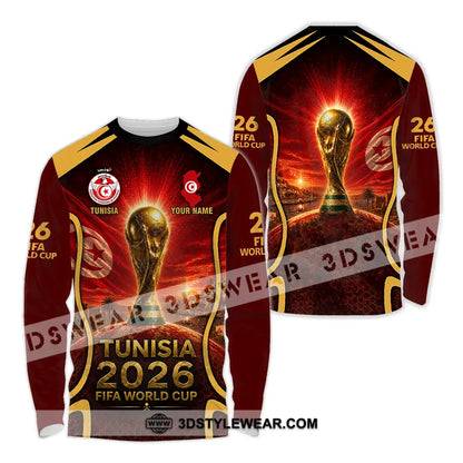 Unisex Shirt - Custom Tunisia World Cup 2026 Shirt - Long Sleeve Shirt / S - T-shirt