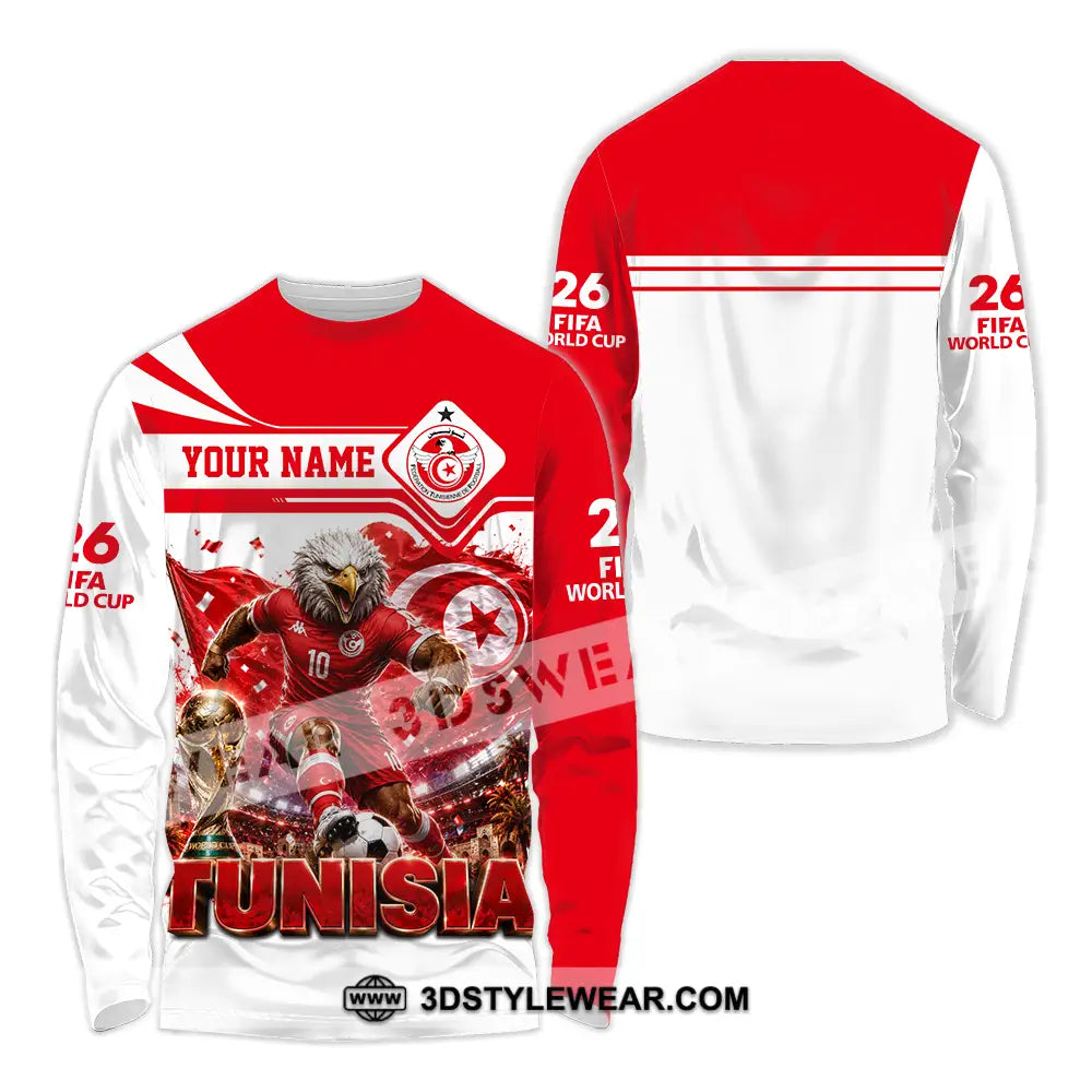 Unisex Shirt - Custom Tunisia World Cup 2026 Shirt - Long Sleeve Shirt / S - T-shirt