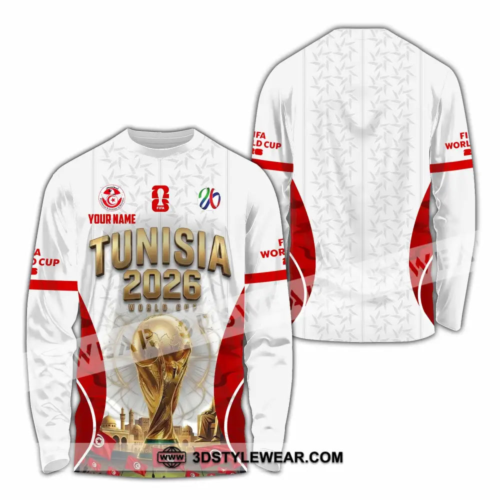 Unisex Shirt - Custom Tunisia World Cup 2026 Shirt - Long Sleeve Shirt / S - T-shirt