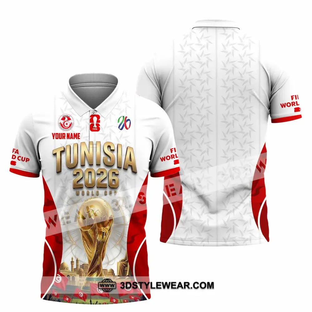 Unisex Shirt - Custom Tunisia World Cup 2026 Shirt - Polo Shirt / S - T-shirt