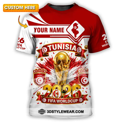 Unisex Shirt - Custom Tunisia World Cup 2026 Shirt - T-shirt