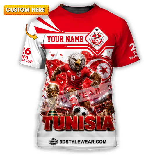Unisex Shirt - Custom Tunisia World Cup 2026 Shirt - T-shirt