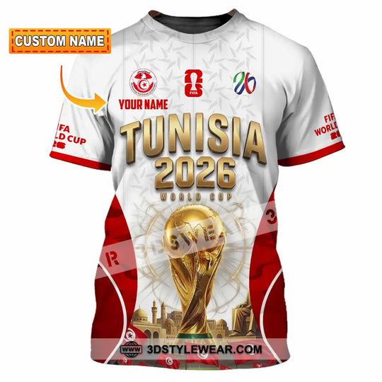 Unisex Shirt - Custom Tunisia World Cup 2026 Shirt style option 1