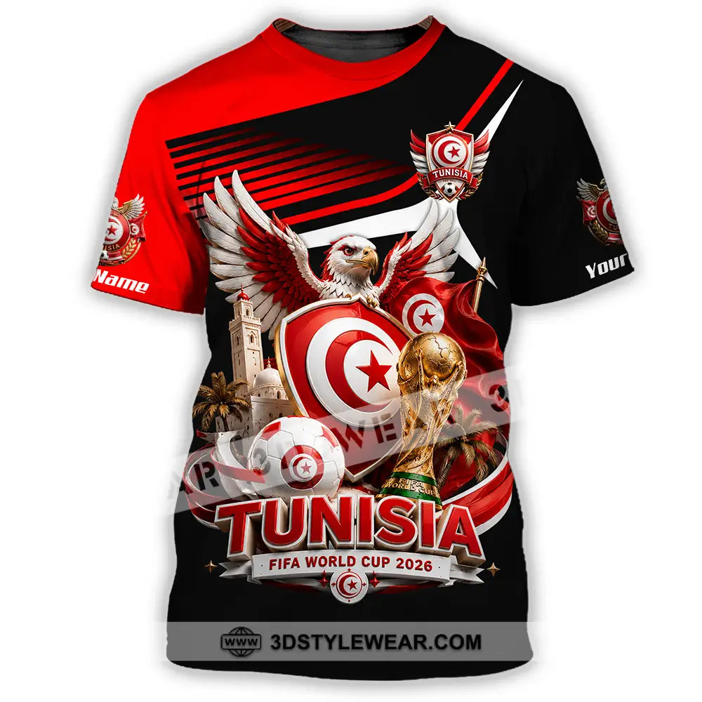Unisex Shirt - Custom Tunisia World Cup 2026 Shirt - T-Shirt / S - T-shirt