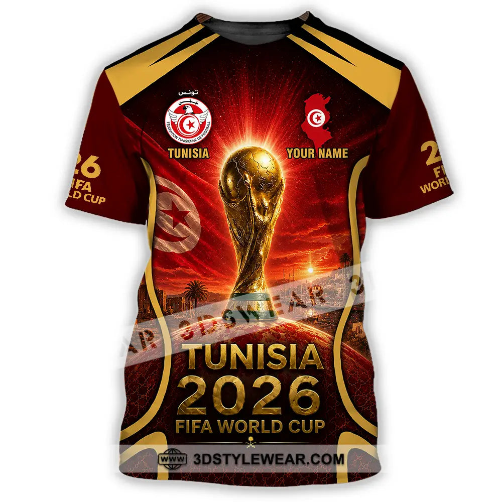 Unisex Shirt - Custom Tunisia World Cup 2026 Shirt - T-Shirt / S - T-shirt