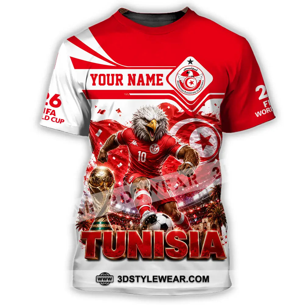 Unisex Shirt - Custom Tunisia World Cup 2026 Shirt - T-Shirt / S - T-shirt