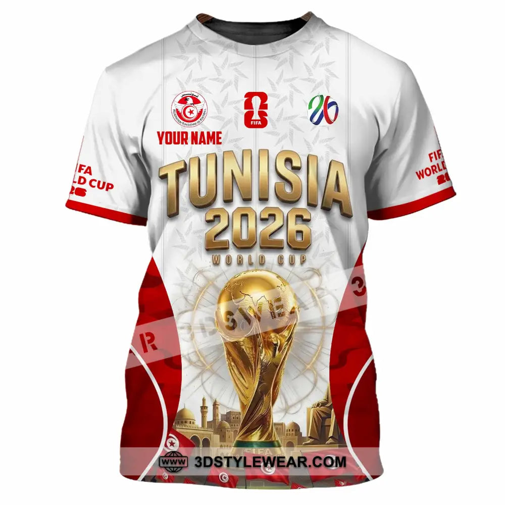 Unisex Shirt - Custom Tunisia World Cup 2026 Shirt - T-Shirt / S - T-shirt