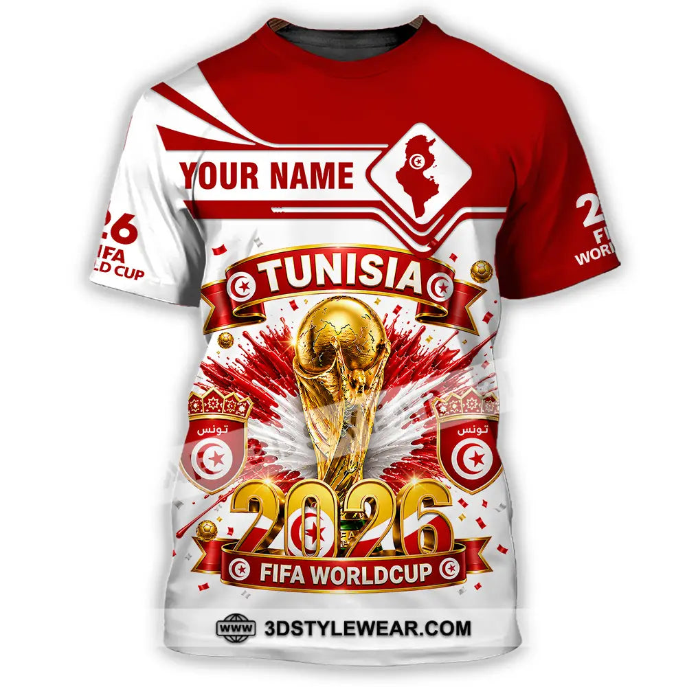 Unisex Shirt - Custom Tunisia World Cup 2026 Shirt - T-Shirt / S - T-shirt