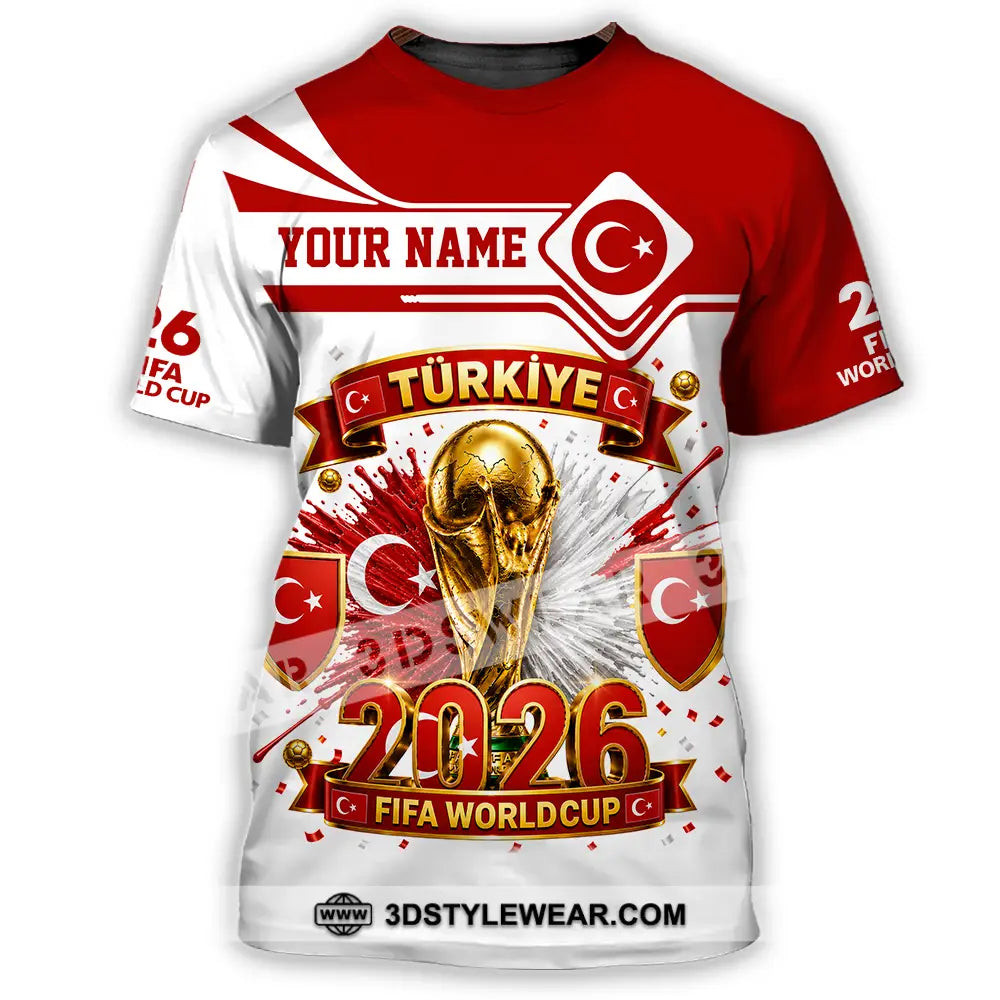 Unisex Shirt - Custom Turkey World Cup 2026 Shirt - T-Shirt / S - T-shirt