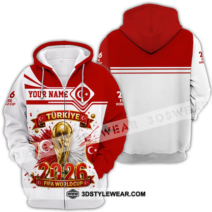 Unisex Shirt - Custom Turkey World Cup 2026 Shirt - Zipper Hoodie / S - T-shirt