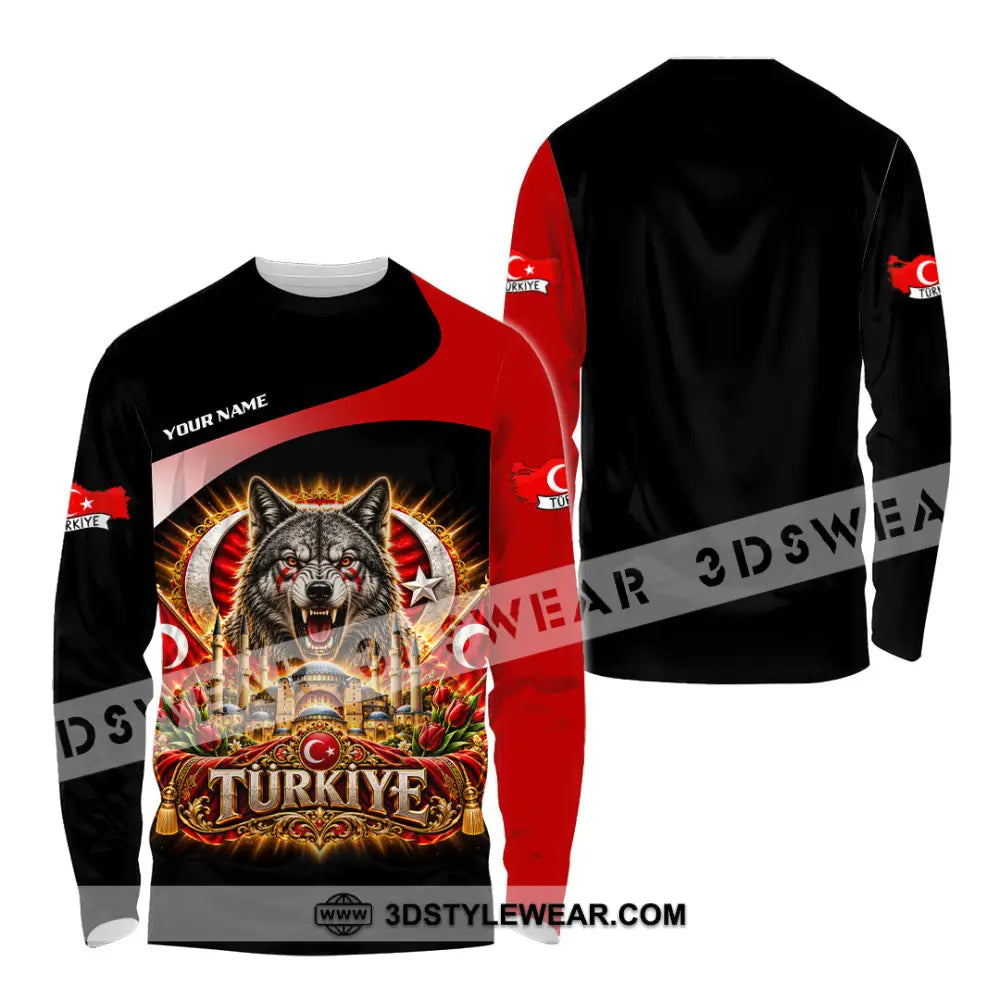 Unisex Shirt - Custom Turkiye Shirt - Long Sleeve Shirt / S - T-shirt