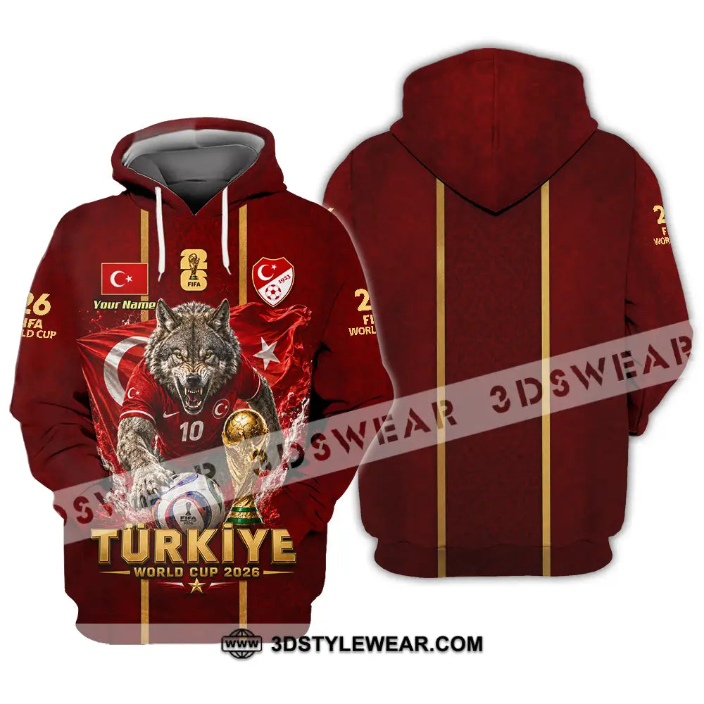 Unisex Shirt - Custom Turkiye World Cup 2026 Shirt - Hoodie / S - T-shirt
