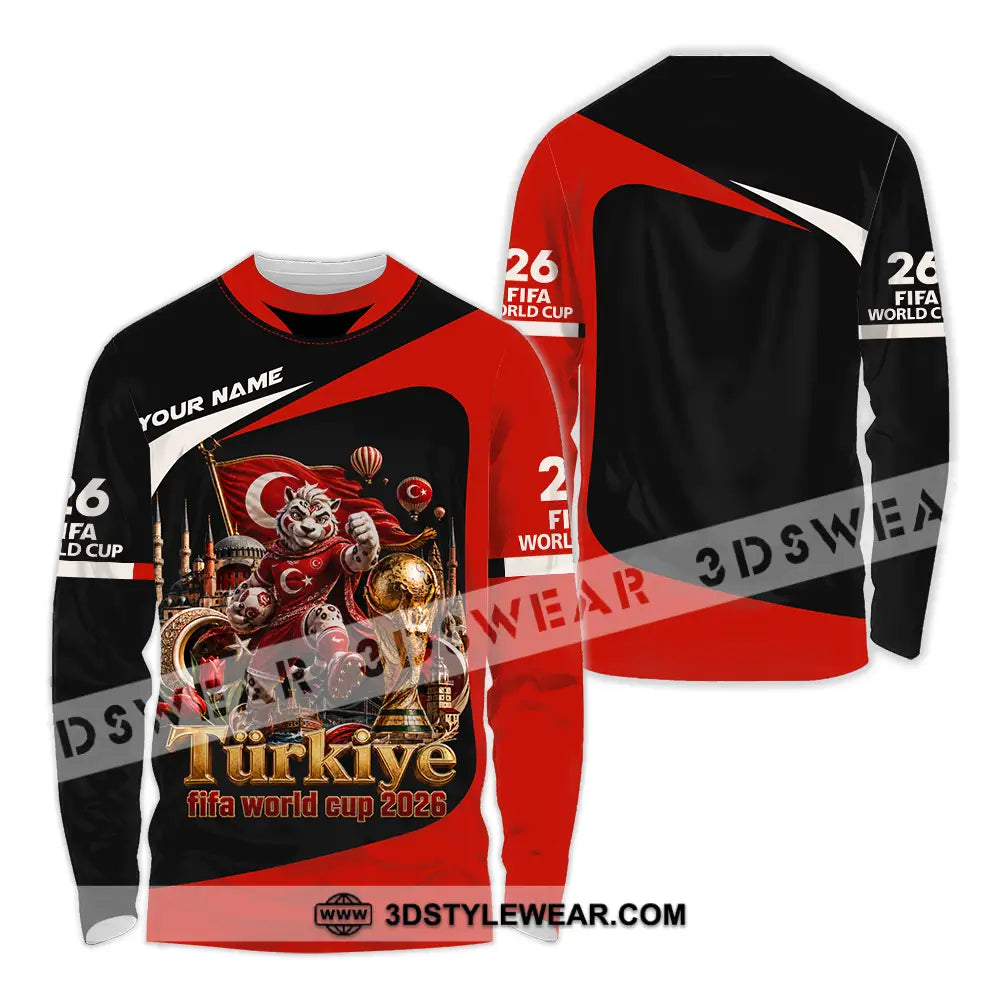 Unisex Shirt - Custom Turkiye World Cup 2026 Shirt - Long Sleeve Shirt / S - T-shirt