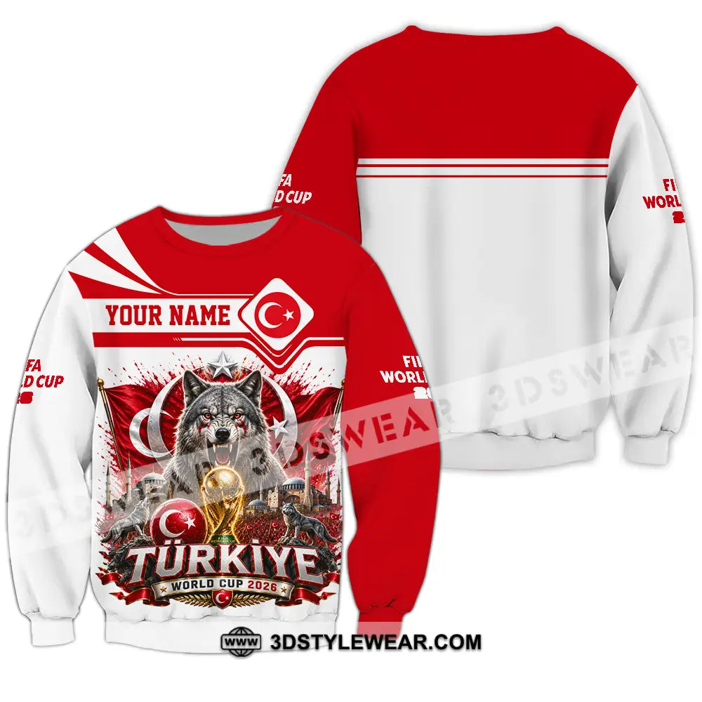 Unisex Shirt - Custom Turkiye World Cup 2026 Shirt - Long Sleeve / S - T-shirt