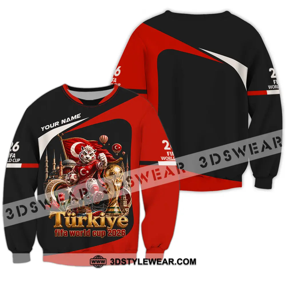 Unisex Shirt - Custom Turkiye World Cup 2026 Shirt - Long Sleeve / S - T-shirt