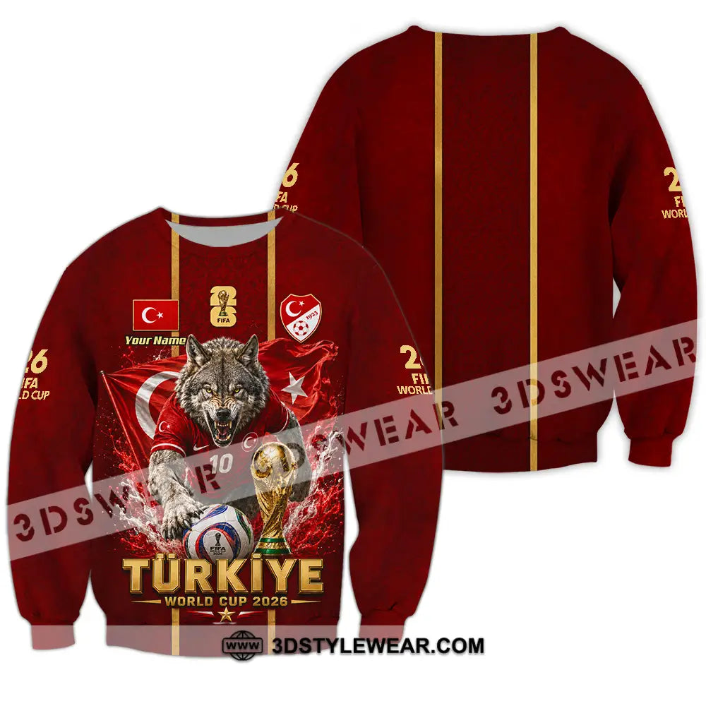 Unisex Shirt - Custom Turkiye World Cup 2026 Shirt - Long Sleeve / S - T-shirt