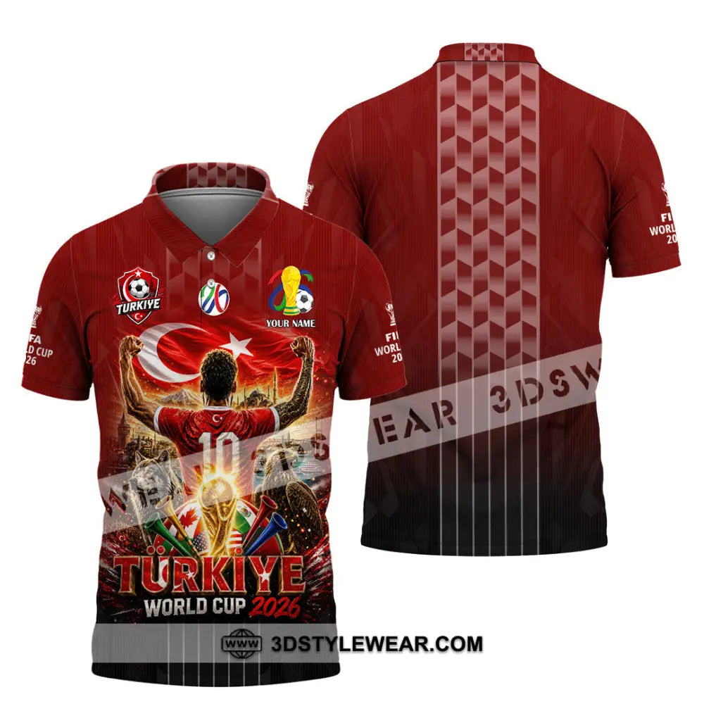 Unisex Shirt - Custom Turkiye World Cup 2026 Shirt - Polo Shirt / S - T-shirt